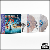 The Transformers - Hasbro Presents: Transformers - Music from the Original Animated Series (2LP Metallic Silver with Swirls of Red and Blue and Purple and Blue Vinyl)